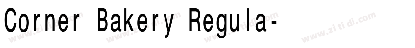 Corner Bakery Regula字体转换